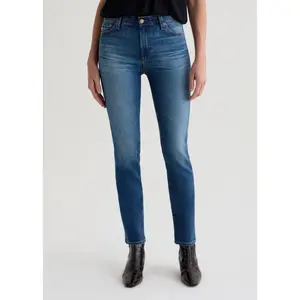 AG Mari Mid Rise Slim Straight Jean - 12 Years Assumption