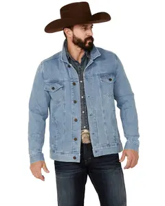 Cody James Men's Coasting Light Wash Button-Front Unlined Denim Jacket - Cmho21j7