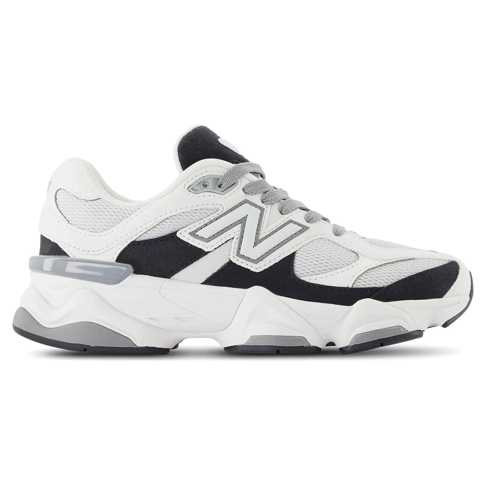 NEW BALANCE 9060 Reflection Jet Black White GC9060RB Authentic Women's Sneaker Mesh-Suede Round Toe Lace-Up Comfortable Youth Sizes, Casual Sport Sneakers, Neutral Casual Trainers, Casual Walking Sneakers, Closed-Toe Casual Trainers Street Style Shoes