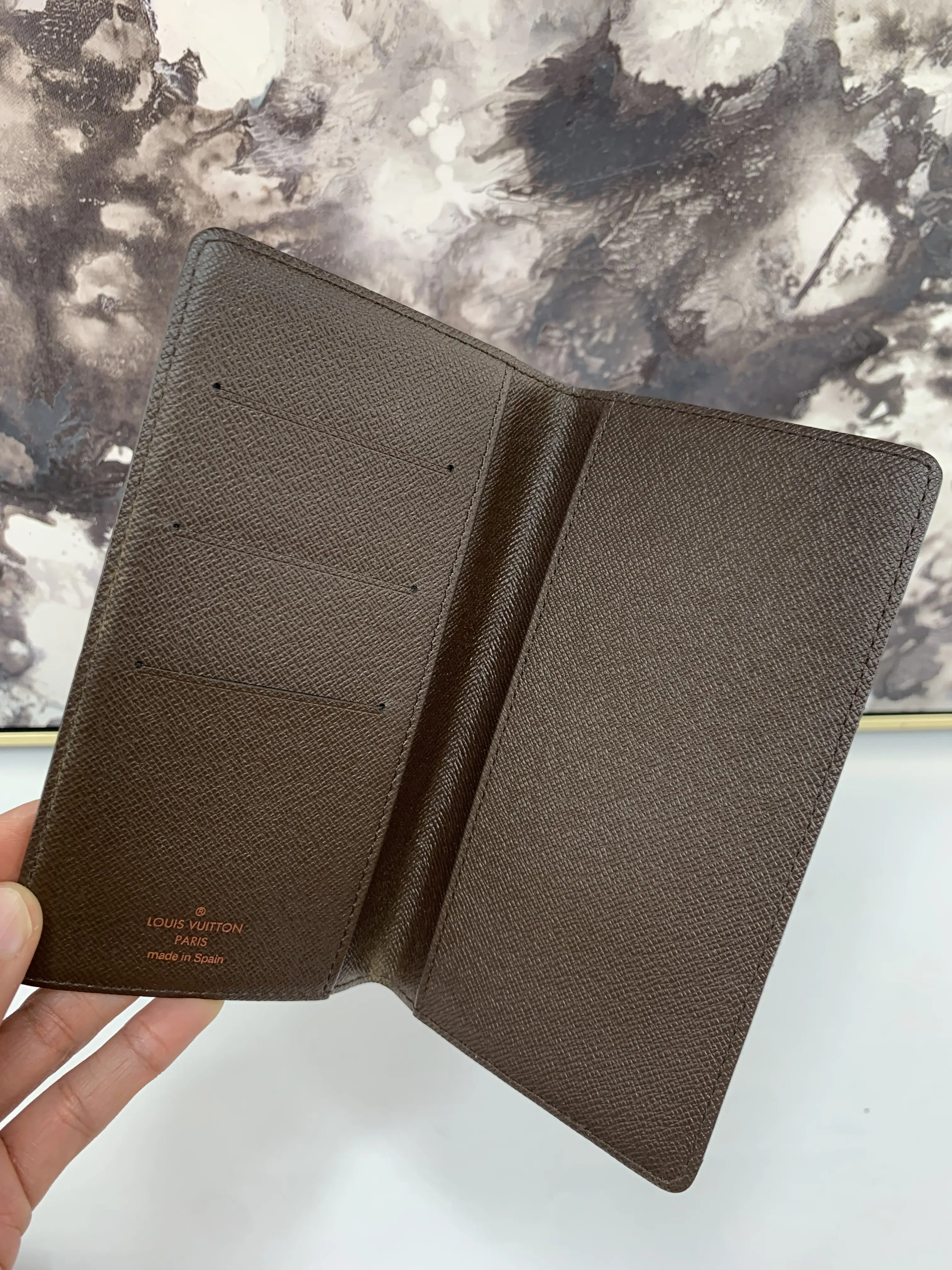 Pre-owned Louis Vuitton canvas Small Leather Goods Long Wallet Checkbook Cover