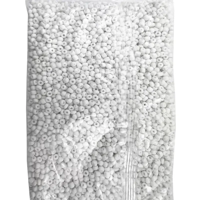 Glass Beads Cuentas para Santeria - White Beads for Santeria Rituals and Crafts 1LB Ifa osha palo necklace