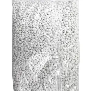 Glass Beads Cuentas para Santeria - White Beads for Santeria Rituals and Crafts 1LB Ifa osha palo necklace