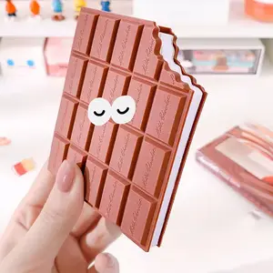 Creative Chocolate Cookies Shape Notebook Students Cartoon Cute Handwritten Memo Pads Cover Notepad Stationery Gift