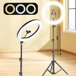 10" Ring Light with 67" Adjustable Tripod Stand & Phone Holder for YouTube Video Fill Light, Camera Led Ring Light for Streaming, Makeup, Selfie Photography Compatible with iPhone Android#Easter Day