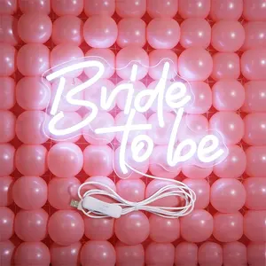 Bride to Be Neon Sign, LED Neon Sign, USB 5v Powered, Easy Installation, Wall Mounted Decor for Weddings, Parties, Bedrooms