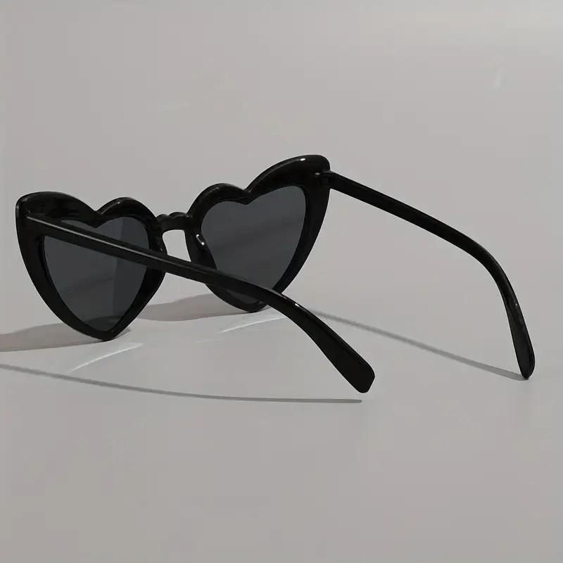 Trendy Heart-Shaped Sunglasses – Retro Fashion Shades for Women & Girls | Cute Oversized UV Protection Glasses in Black, Red & White | Statement Accessory for Festivals, Beach & Daily Wear