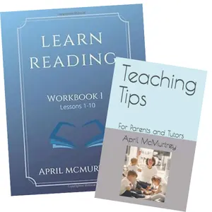 Learn Reading Workbook 1 + Tips for Struggling Readers Bundle