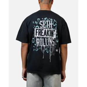 Culture Kings X WWE Seth Rollins Wrestlemania XLI Vintage T-Shirt Black Acidwash