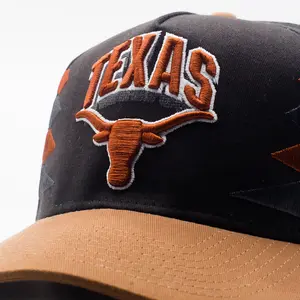 Texas Longhorns Black and Brown Snap-Closed Cap