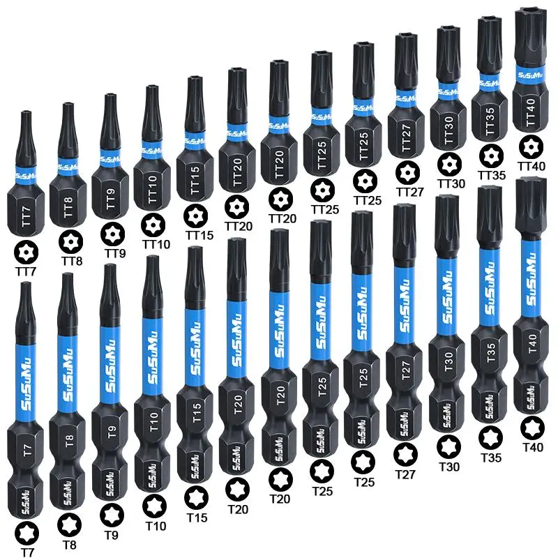 Impact Torx Bit Tool Set, Power Tools Accessories, Security Torx Bit Set, Construction Tools Accessories, Summer Tools Kit, Tamper Proof Star Bit Set