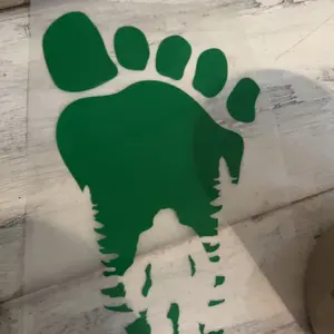 Bigfoot Decal, permanent waterproof vinyl