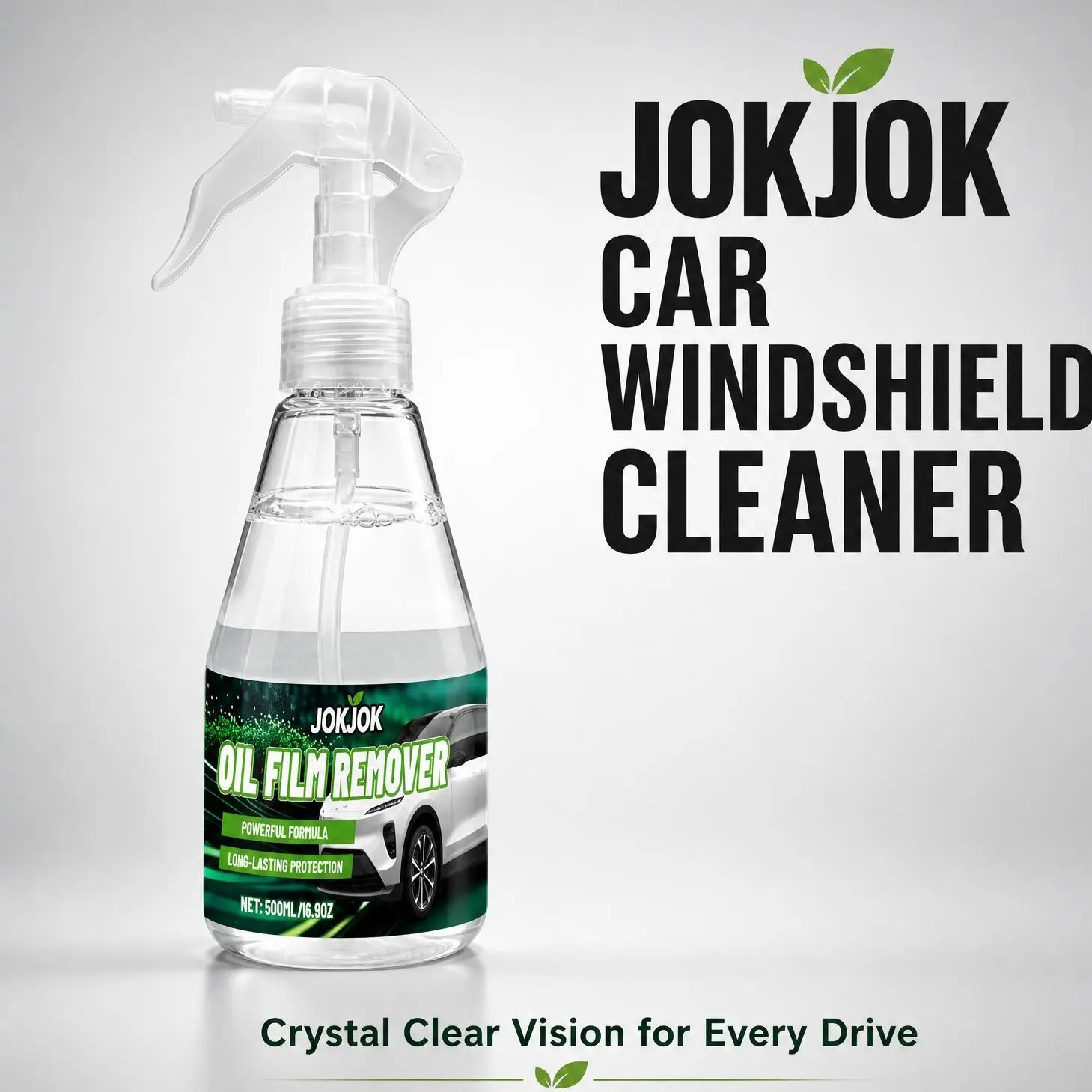 JOKJOK Car Windshield Cleaner Fluid Emulsion - Streak-Free Spray, Cars Accessories, Automotive Glass Cleaning Solution for Daily Drive Maintenance