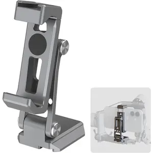 Metal Phone Mount with Baseplate for Arca-Swiss,Compatible for  RS 4 Mini & RS 3 Mini, Phone Mount Adapter Support Free Adjustment Joints, Phone Tripod Mount for  17/16/15-5338