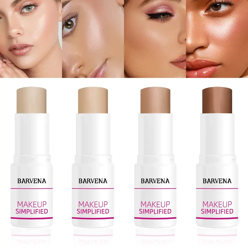 Waterproof Sweatproof Moisturizing Full Coverage Foundation Stick, Pore Minimizing Oil Control, Perfect for All Skin Tones, 20g Gift