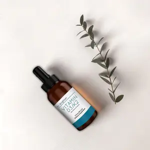 Dr. Brighten Vitamin D3/K2 Liquid Blend 2000 IU per 1ml Serving for Daily Wellness Routine - For Women
