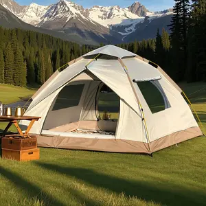 Automatic Pop-Up Camping Tent, Windproof Sunscreen Waterproof, Suitable for Park Camping Trips, Outdoor Mountain Climbing Expeditions, Beach Family Vacations, Portable Folding, Perfect Holiday Gift