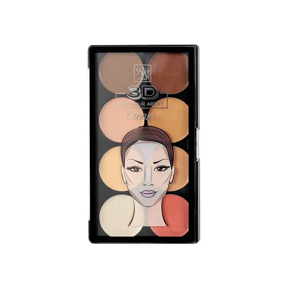 Ruby Kisses 3D Contour Cream Multi-Palette With Highlighter & Blush Ruby Kisses 3D Contour Cream Multi-Palette With Highlighter & Blush