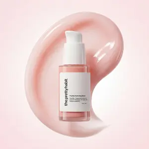 ThePrettyHabit Lightweight Peptide Serum for Elasticity Boost - Smoothing + Plumping Hydrated Finish.