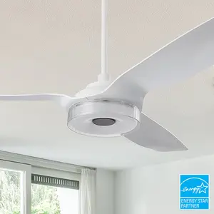 Icebreaker 60 inch Smart Ceiling Fan with LED Light and Remote- Set of 2