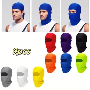 9pcs Ski Mask for Men Full Face Cover, Sun Protection Cooling Neck Gaiter, Clothing Scarf Bandana, for Cycling, Running, Camping, Hiking, headbands head wrap band hair