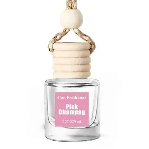 Essential Oil Car Freshener Mahogany Teakwood Hanging Long Lasting Scent for Car Home Plant-Powered Non-Toxic EssentialOil with Adjustable Fragrance Aesthetic Rearview Mirror Decor air freshener orange spray Rose Cherry Blossom Lavender Scented deodorizer