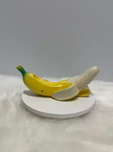 Handmade Ceramic Banana Pipe | Novelty Banana Smoking Pipe | Fruit-Inspired Ceramic Pipe | Unique Gift for Collectors | Handmade Smoking Accessory