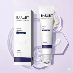 Neck Firming Cream,Collagen Neck Cream,Reduces Wrinkles and Double Chin,Five Rollers for All Around Massage,Relieves Edema,Suitable for Wrinkled Skin,with Hyaluronic Acid,VitaminC+E.