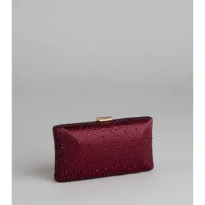 Spotlight Moment Satin Clutch