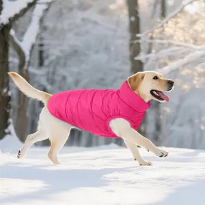 Dog Winter Coat - Waterproof Windproof Dog Jacket Warm Snowproof Doggie Puffer Vest for Cold Weather Lightweight Snow Coats for Small Medium Large Dogs