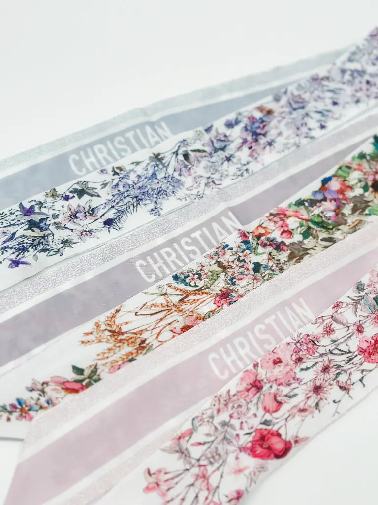 Casual Soft Floral Print Scarf - Open Minds Design, Multiple Style Options, Handbag Accessory, Casual Soft Scarf