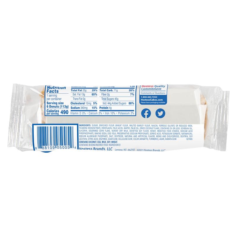 Hostess Crunch Donettes - Sweet Snack Bags - Perfect Treat - 10 Pack of 6 Count Donettes