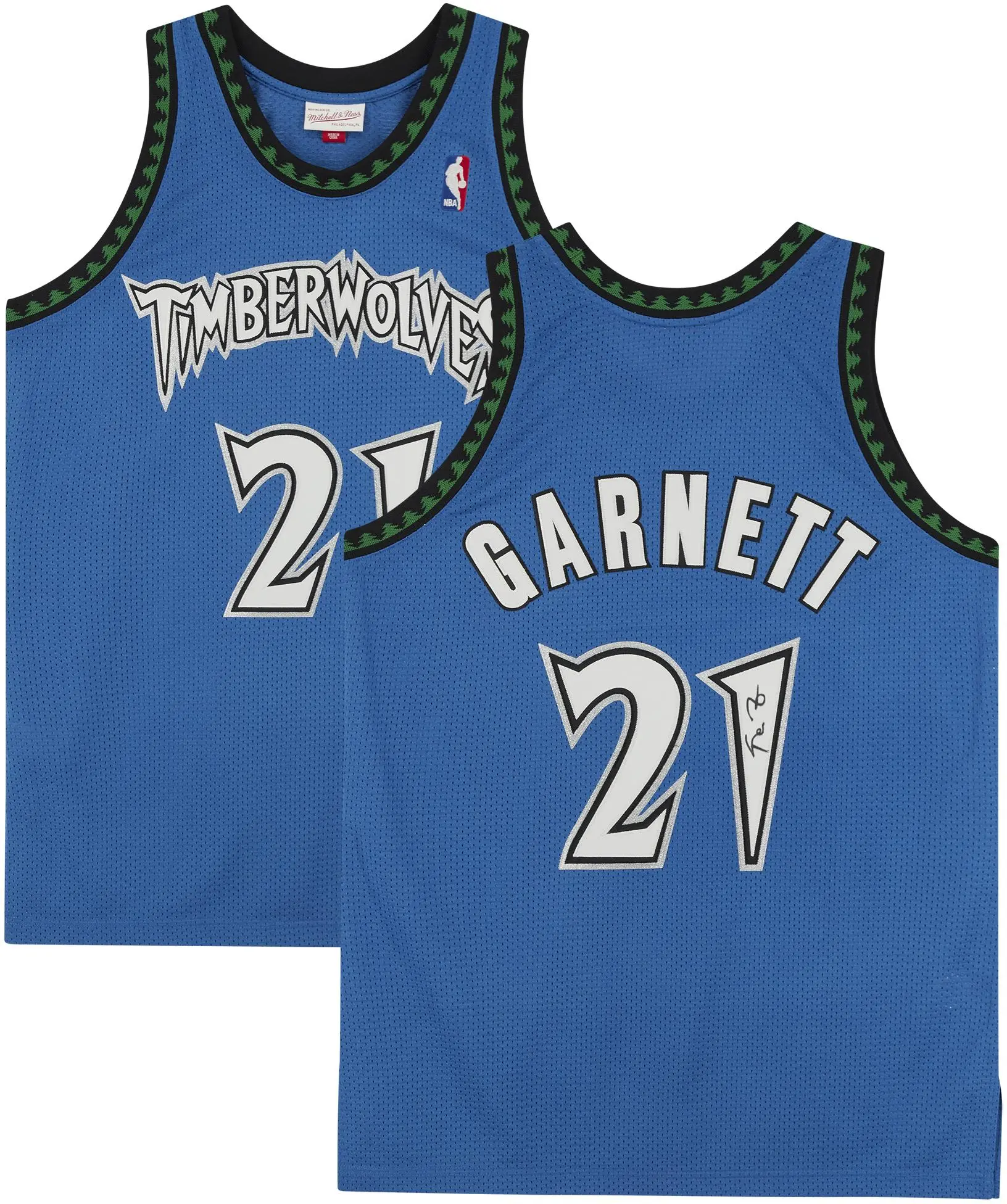 Kevin Garnett Minnesota Timberwolves Autographed Green Mitchell and Ness Authentic Jersey - Fanatics Authentic Certified
