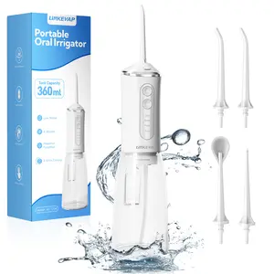 LINKEVAP Water Flosser 360ML - 4 Modes, IPX7 Waterproof, Low Noise Cordless Oral Irrigator Christmas gifts