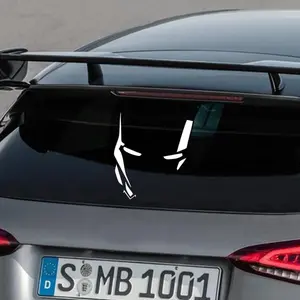 3 Pieces Car Stickers Reflective Personalized Creative Rear Window Body Car Sticker