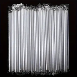 100pcs Transparent Disposable Straws Clear Straws Long Straws for Restaurant and Home Party Drinking Straw