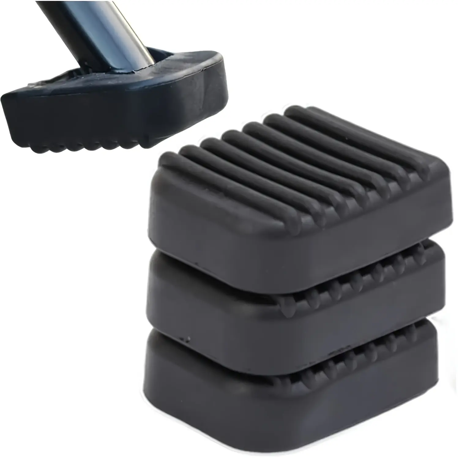 6PCS universal motorcycle floor MATS. Anti-slip extended foot pedals, expanded base and side brackets, suitable for all-terrain vehicles and scooters (enhancing grip and durability)