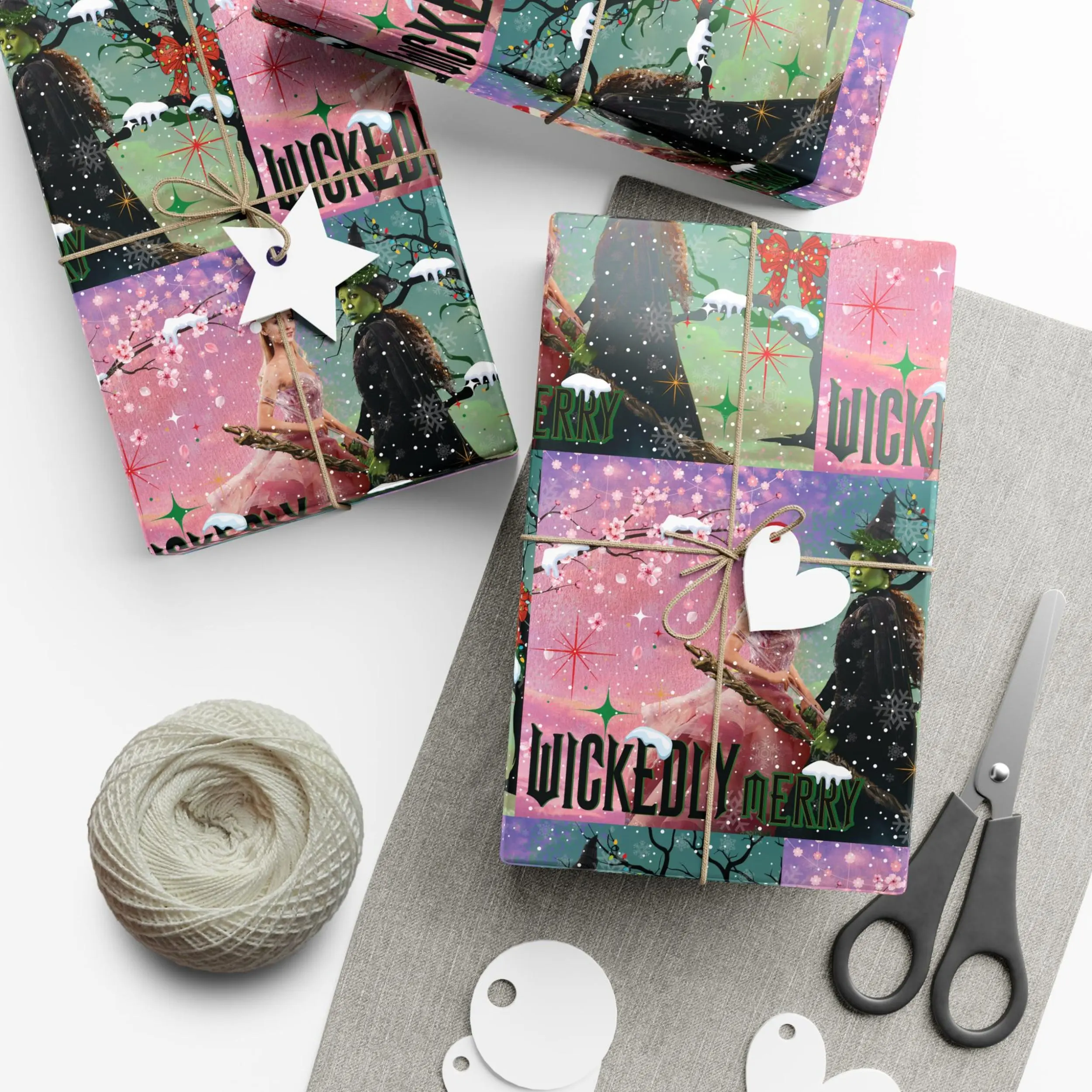Wicked The Movie Wickedly Merry Gift Wrap, Wizard Of Oz Wicked Wrapping Paper - Perfect for Gift Wrapping for Loved Ones, Party, Holidays & Special Occasions