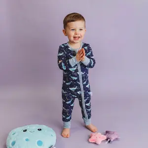 Bamboo Zippy Pajama Ocean Lullaby