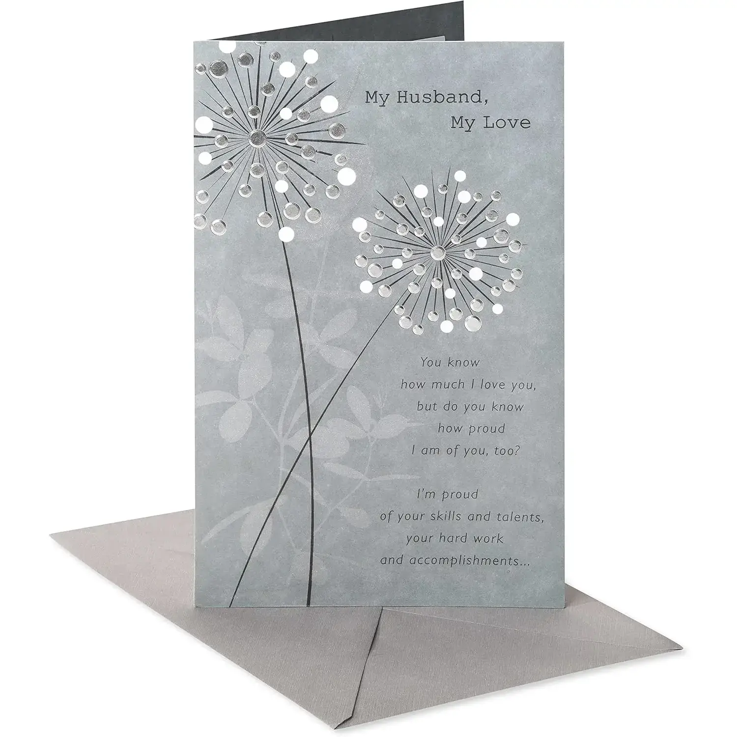 Anniversary Card for Husband, Office Stationery with Heartfelt Msg (Proud of the Man You Are)