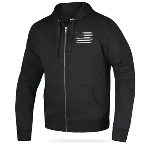 Patriot - Men’s Reflective American Flag Motorcycle Hoodie – Bold Patriotic Gear for Riders