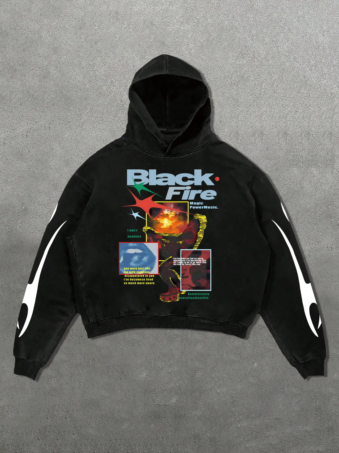 Unisex Hooded Long Sleeve Cotton Knit Pullover Graphic Print Sweatshirt with Unique Print Design, Casual Streetwear Hoodie, Fashion Hoodies, Casual Fitted Style for All Seasons, Comfortable & Stylish Daily Wear