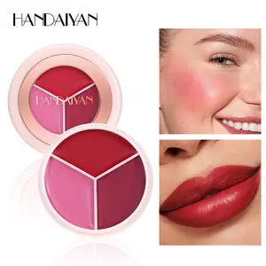 Mini Blush Naked Look Natural Matte Milk Tea Long-Lasting Cheek Makeup Affordable Student Single Color Blush Trio Matte Waterproof