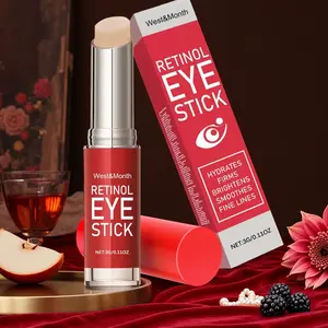 5pcs Retinol Eye Cream Stick, Natural Ingredients, Tightening Elasticity Skin, Moisturizing Massage, Caring for Eye Area Skin