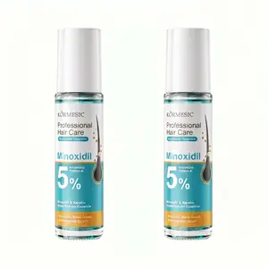 [BUY 1 GET 1 FREE] Advanced Hair Density Roll-On Serum | 5% Minoxidil &Keratin, 3% Rosemary,  | Scalp Serum for Reduced Hair Fall | Men & Women