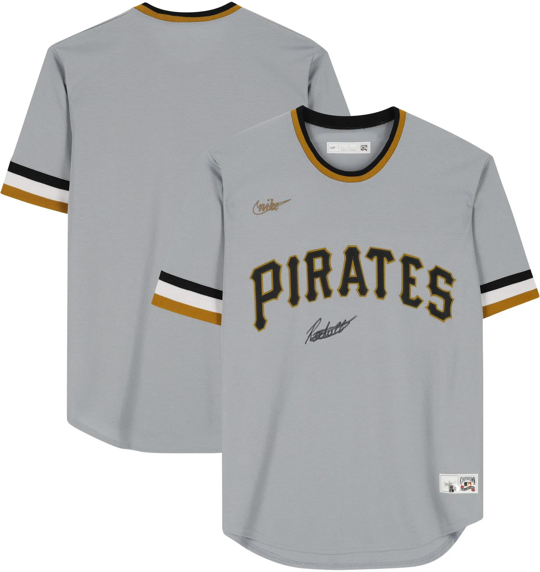 Endy Rodriguez Pittsburgh Pirates Autographed Gray Nike Replica Jersey - Signed on Front - Fanatics Authentic Certified