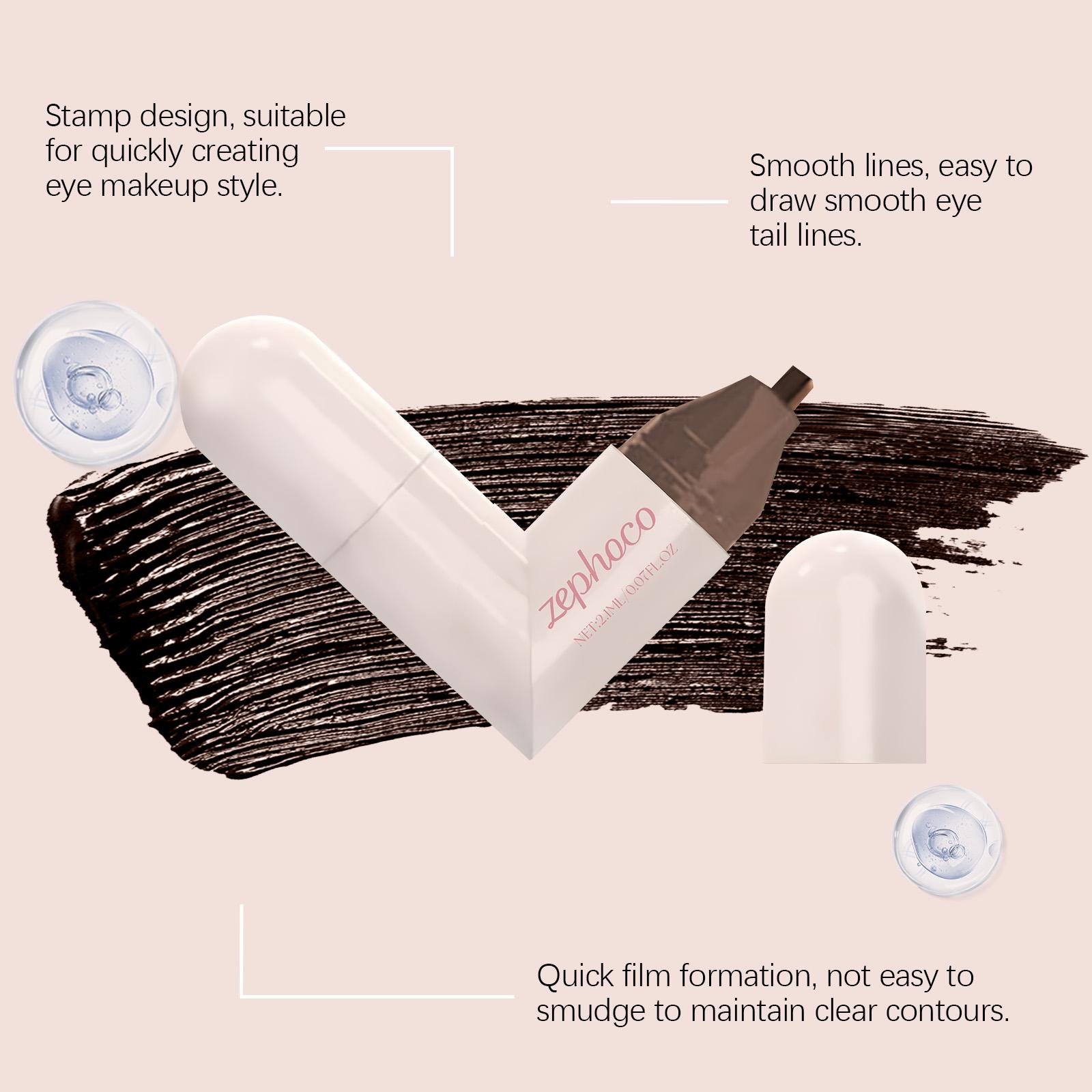 Dual-Ended Rotating Eyeliner (Liquid Eyeliner) — Long-lasting, vibrant color; easy to apply; waterproof liquid eyeliner, perfect for everyday and party looks. Women's Cosmetics marker eyeliner