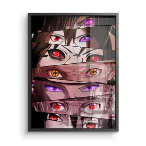 [No Frame] Anime Eyes Wall Art: Trendy Japanese Canvas Print