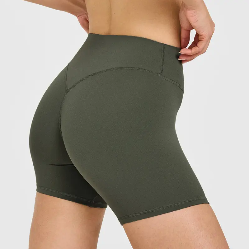 Olive green short pants, single piece