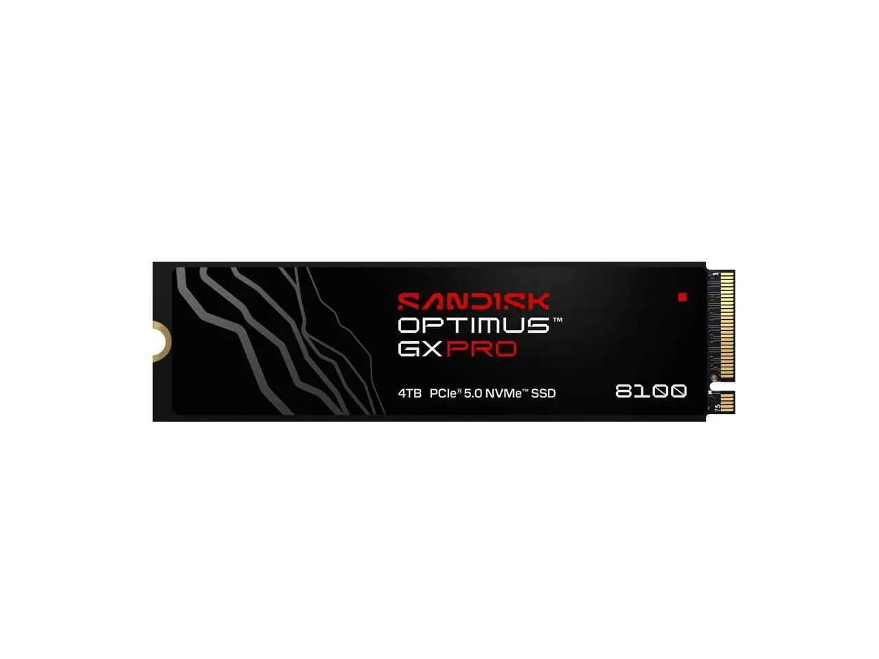 SANDISK 4TB Optimus™ GX PRO 8100 PCIe® 5.0 x4 M.2 2280 NVMe™ SSD with Heatsink - SDSP82400TAH-000E0