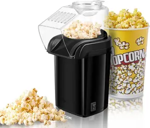 Popcorn Maker, Hot Air Popcorn Popper Maker, Air Popcorn Popper, Oil-Free Healthy Popcorn Machine, Retro Fast Popcorn Maker with Measuring Cup & Recipe Guide, Perfect for Home Movie Nights, Family Snacks, Holiday Gifts and Entertainment